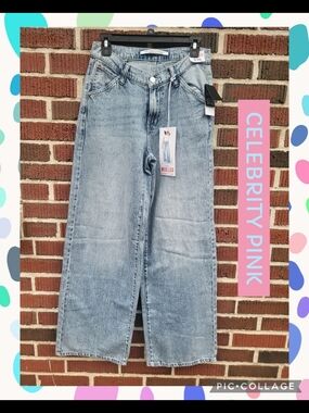 Celebrity Pink Light Blue High-Rise Wide Leg Jeans